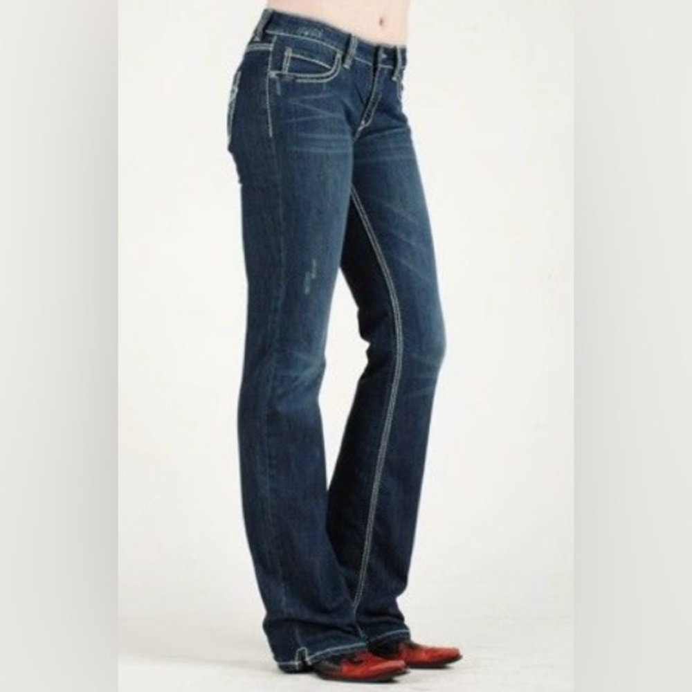 🌟LAST CHANCE🌟 Cowgirl Up Mid Rise Bootcut Denim Jeans